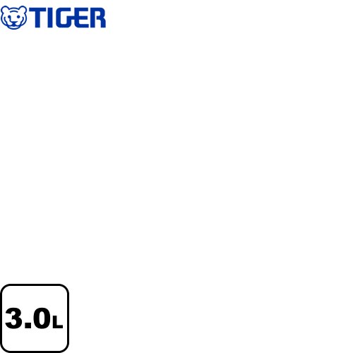 タイガー とく子さん 電気ケトル・ポット 蒸気レスVE電気まほうびん 容量：3.0L  ブラック ≪PIG-H300-K≫